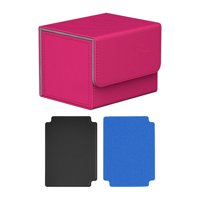 Ioensy - Caja De Baraja De Cartas Coleccionables Premium Con 2 Divisores De Cartas, Almacenamiento De Cartas De Juego, Color Rosa