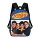 thumbnail image 1 of Seinfeld-theme Backpack, Campus style schoolbag Bookbag with Adjustable Shoulder Straps And Large Zip Compartment, Unisex Travel Bags., 1 of 6