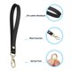 thumbnail image 4 of Uxcell Llavero de Cuero PU, 2 Paquetes de Soporte para Llaves con Correa y Anillo de Llave de Metal Dorado para Cartera Monedero, Negro, 4 of 6