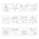 thumbnail image 1 of 12x Plantillas De Navidad Plantilla Copo De Nieve Artesanía Para Pintar Vacaciones Navidad, 1 of 5
