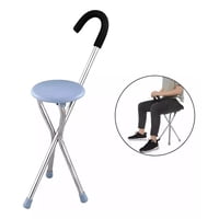 Genérico - Baston Con Asiento Plegable Baston Ortopédico Bastones Piso