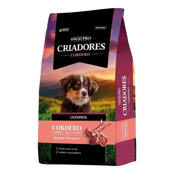 High Pro Criadores Cachorro Cordero X 15 Kg
