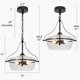 thumbnail image 2 of Candelabro KSANA de 3 luces, 36 cm, vidrio negro, 2 of 8