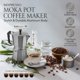 thumbnail image 3 of Cafetera cubana Moka Pot Mixpresso para 6 tazas, cuerpo de aluminio, 3 of 9