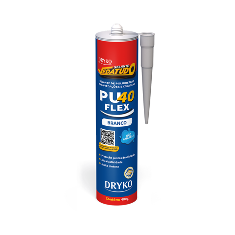 Sellador Dryko Pu40 Flex Poliuretano Blanco - 400Gr