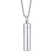 thumbnail image 3 of Collar De Urna De Cremación Para Hombre Para Cenizas, Colgante Con Medallón, Colgante Decorativo De Plata, 3 of 3