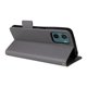 thumbnail image 4 of Funda Cartera para Motorola MOTO E15 4G Tapa Flip con Ranuras y Soporte Gris, 4 of 5