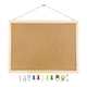 thumbnail image 2 of Tablón de anuncios de corcho GDMINLO, 40 cm x 30 cm, acabado en madera de roble, 2 of 7