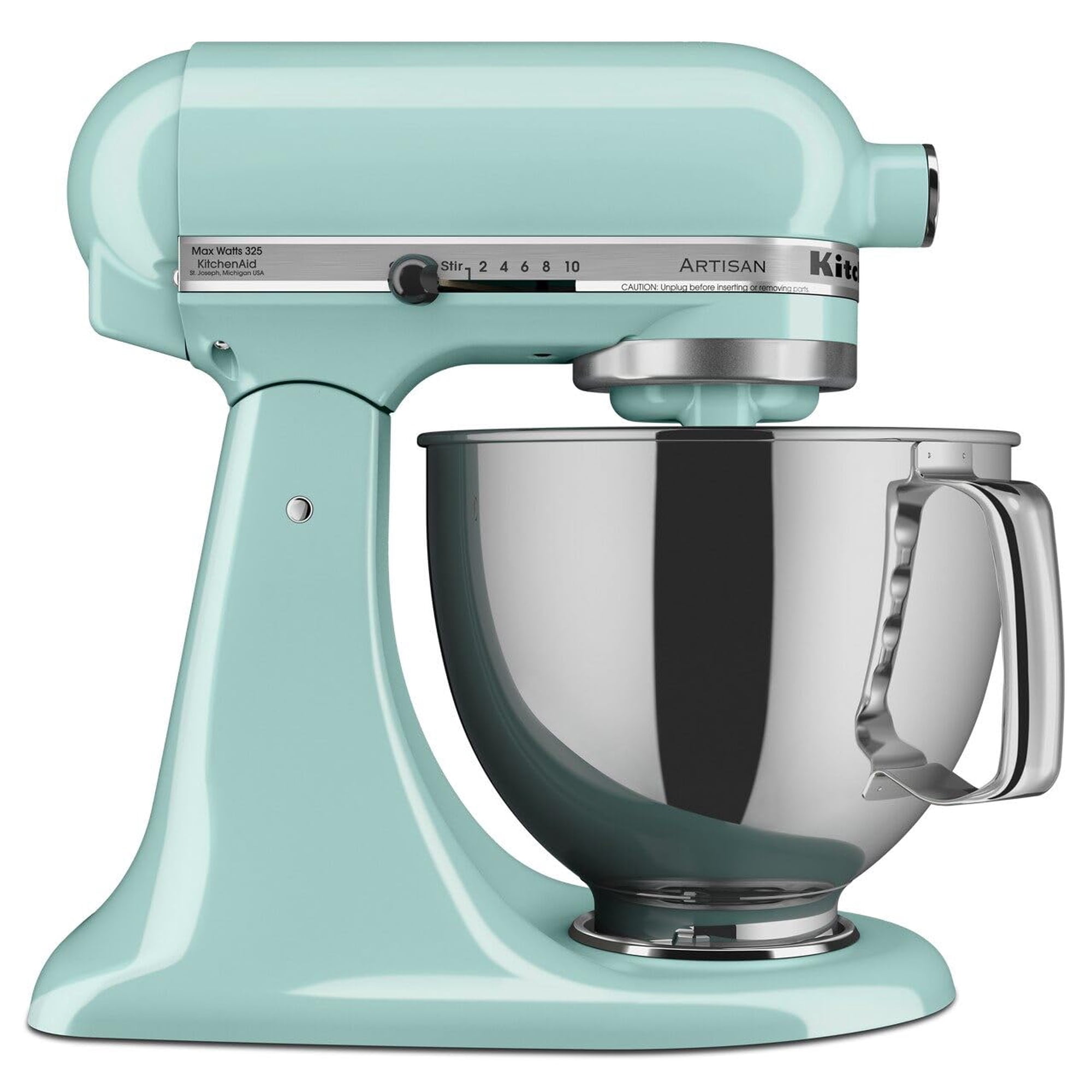 Batidora De Pie Kitchenaid Artisan Series, 5 Cuartos De Galón, Color Azul Hielo
