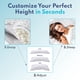 thumbnail image 2 of Almohada BLISSY Queen Ajustable con Gel Refrigerante y Espuma de Memoria, 2 of 8