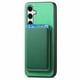 thumbnail image 3 of Funda de Cuero Magnética con Tarjetero para Samsung Galaxy S24 Cubierta Delgada Verde, 3 of 5