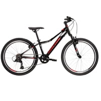 Bicicleta Mtb Infantil Kross Hexagon Jr 1.0 Sr Black Red Silver