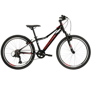 Bicicleta Mtb Infantil Kross Hexagon Jr 1.0 Sr Black Red Silver