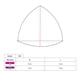 thumbnail image 3 of Par de copas triangulares para trajes de baño M, 3 of 3