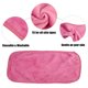 thumbnail image 4 of Unique Bargains 2pcs Paños de Limpieza Reutilizables para Desmaquillar Toallas de Limpieza de Maquillaje Lavables 16''x8'' 2pcs-Rosa Rojo, 4 of 7