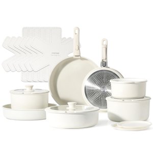 Juego De Utensilios De Cocina Carote, 21 Piezas, Antiadherentes, Con Mango Extraíble Por Inducción