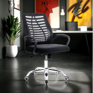 Arthome - Silla De Oficina Ejecutiva Barcelona Ergonomica Color Negro Bm 806