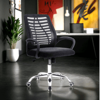 Arthome - Silla De Oficina Ejecutiva Barcelona Ergonomica Color Negro Bm 806