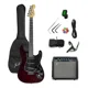 thumbnail image 1 of Guitarra Electrica Stratocaster Ibrah + Amplif + Accesorios Rojo, 1 of 3