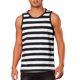 thumbnail image 1 of INSPIRE CHIC Regreso a Clases Camiseta de Tirantes a Rayas para Hombre Cuello Redondo Sin Mangas Ajuste Regular Chaleco Casual de Verano S Negro Blanco, 1 of 6