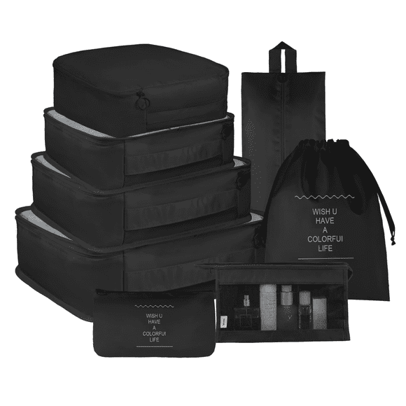 Organizador Maleta 8 En 1 Viajes Equipaje Bolsa Organizadora