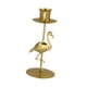 thumbnail image 1 of Candelador Taper Sala De Estar Housewarming Kitchen Mantel Iron Candlestick Flamingo, 1 of 5