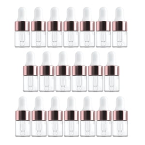 Ioensy - 20 Piezas Botellas Cuentagotas Exprimibles Para Envases Cosméticos Cuentagotas Líquido Para Ojos 2Ml