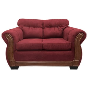 América Decora - Sofá Con Resorte Estructural 2 Personas Taurus Chenille Rojo X