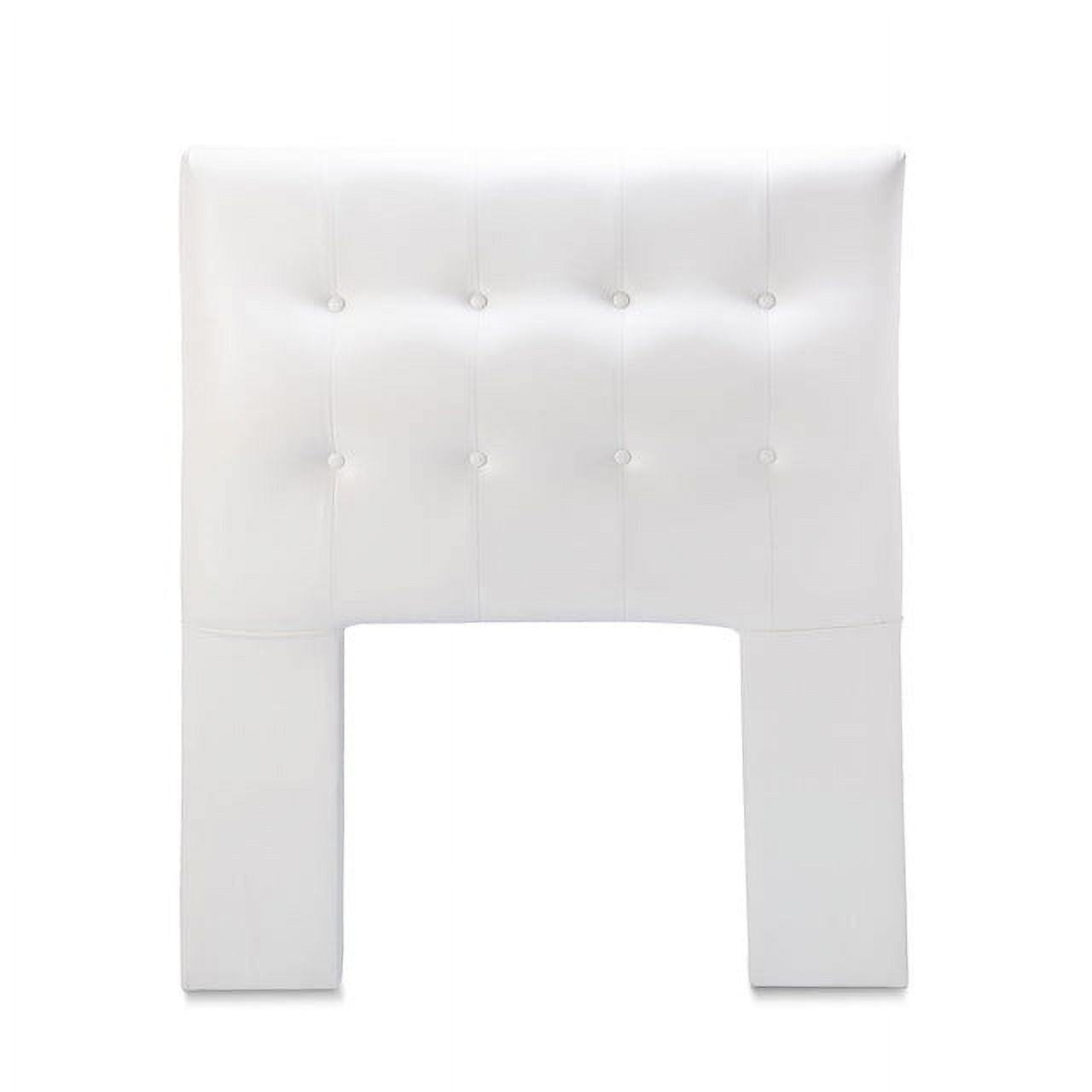 Dgb - Respaldo Cama 1 Plaza Pu Blanco Sevilla Cp