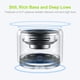 thumbnail image 2 of Altavoz Bluetooth EWA A106 Pro portátil con funda de viaje plateada, 2 of 7