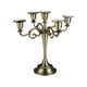 thumbnail image 3 of Candelabro cónico de 5 brazos, candelabro de pilar Retro para vacaciones, soporte para velas para decoración del Día de San Valentín de aniversario Dorado, 3 of 5