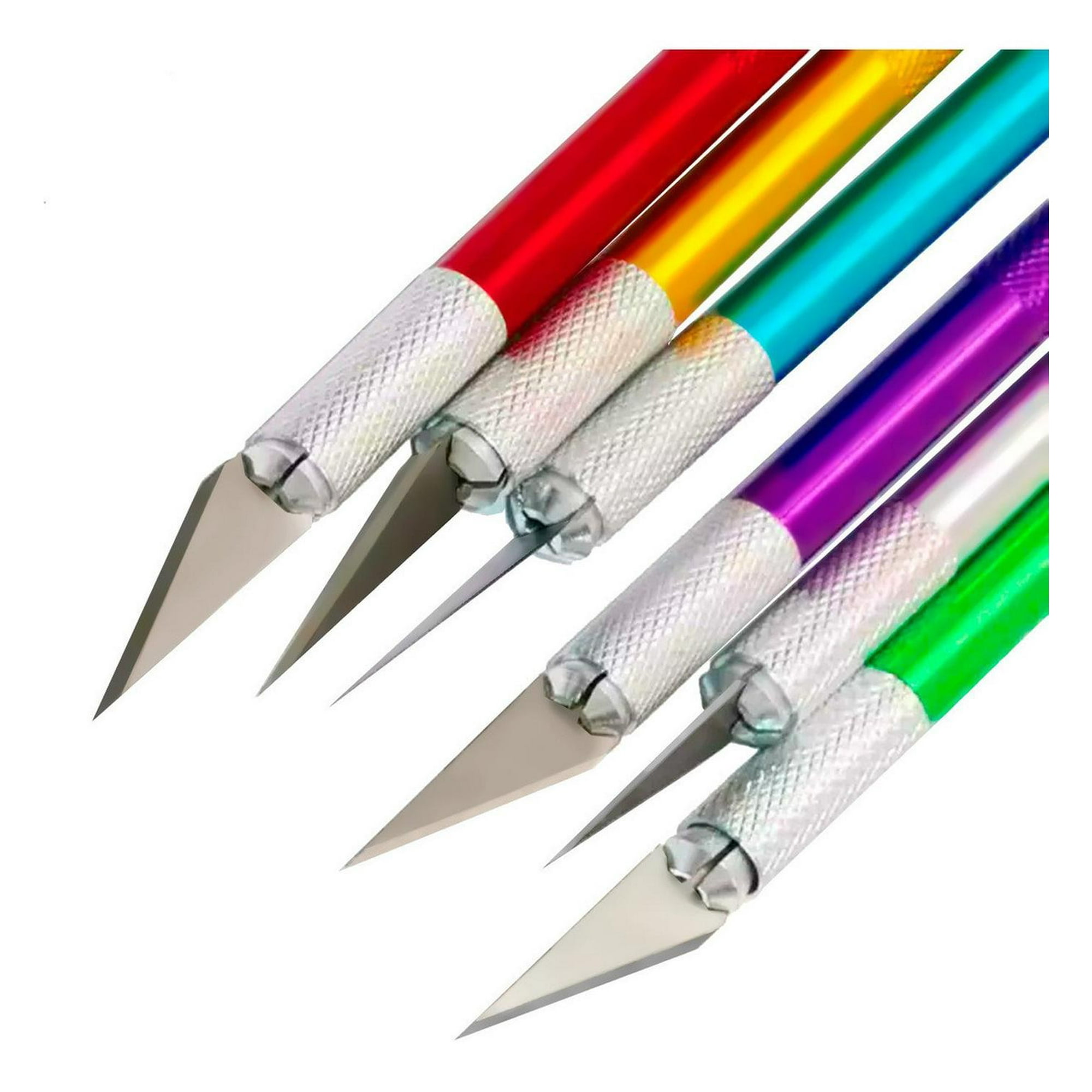 Gen - Bisturi Cortante Tipo Lapiz Con Cuchillas Metal Manualidades Multicolor