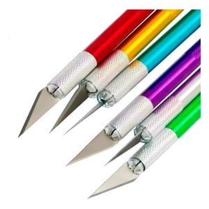 Gen - Bisturi Cortante Tipo Lapiz Con Cuchillas Metal Manualidades Multicolor