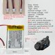 thumbnail image 2 of Batería HXJNLDC 803040 3,7 V 1100 mAh de ion de litio para Sena 10C, 2 of 6