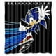 thumbnail image 1 of Cortina de ducha Sonic Cool, juego de cortina de baño con ganchos, tamaño 66 x 72 pulgadas, 1 of 3