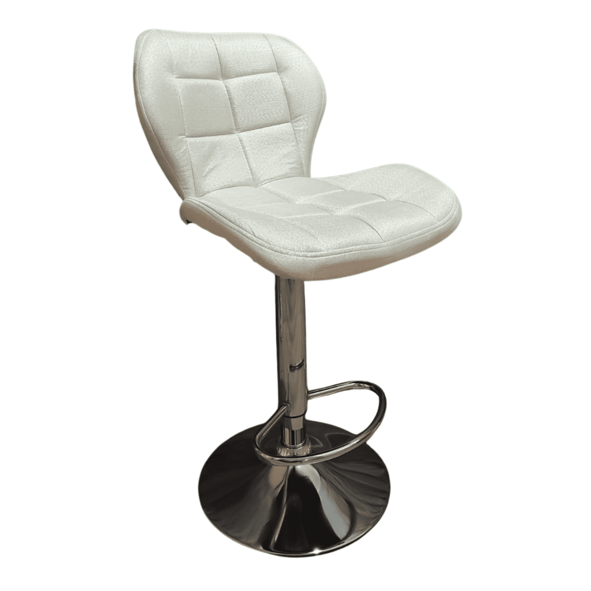 Velazio - Piso Bar Taburete Altura Ajustable Aviador Marfil