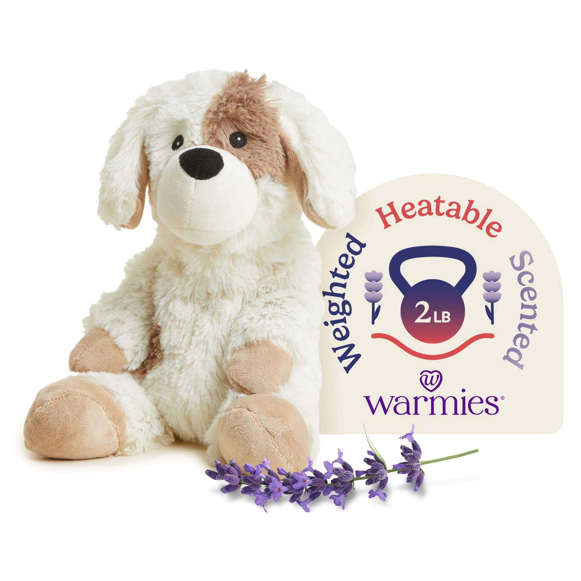 Puppy Animal Warmies, Apto Para Microondas Y Con Peso Para Cachorros De 2 Kg