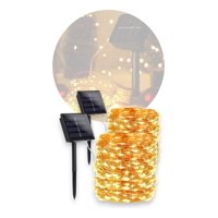 Genérico - Pack X2 Guirnalda Luz Led Hada Solar 10M Navidad Luces Hadas