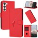 thumbnail image 1 of Funda Cartera Fibra de Carbono para Samsung Galaxy S23 Plus con Soporte y Cierre Magnético Rojo, 1 of 6