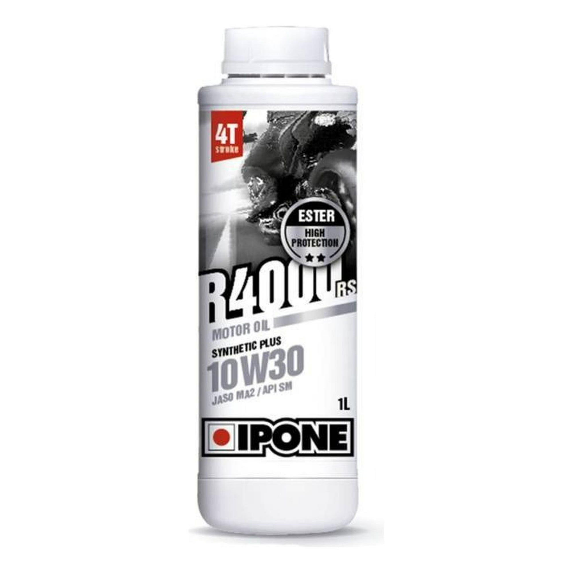 Aceite De Moto 10w 30 Semi Sintético Ipone R4000rs Original Blanco