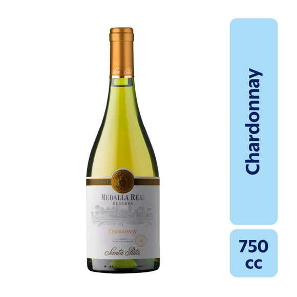 Vino Blanco Medalla Real Reserva Chardonnay Botella, 750 cc