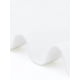 thumbnail image 5 of INSPIRE CHIC Chaqueta de Mezclilla para Mujer sin Cuello con Dobladillo Peplum, Botones, Manga Larga, Blanco Talla L, 5 of 6