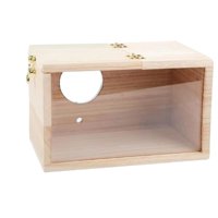 Magideal - Caja Nido Para Pájaros, Caja Nido Para Periquitos, Casa Para Pájaros Acrílica De Madera, Caja De Cría Transparente, Caja De Apareamiento Para Cacatúa, 15Cmx15Cmx29.5Cm