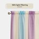 thumbnail image 3 of Cortina de ventana Achim Spectrum, poliéster, lila y turquesa, 50 x 213 cm, 3 of 6