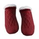 thumbnail image 2 of 1 Par De Calcetines De Invierno Para Mujer, Cálidos Para Mujer, Regalos, Rojo Vino, 2 of 5