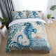 thumbnail image 1 of Flower Seahorse Starry Sky Skull Forest Quilt Duvet Cover Set Bedspread 3-Piece Bedding Set, 1 of 4