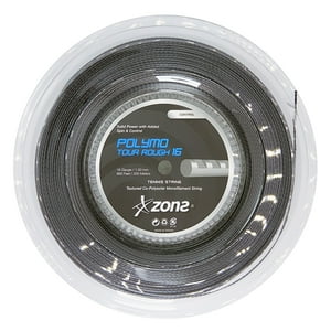 Rollo Cuerda Tenis Zons Polymo Tour Rough 1.30 / 16 Plata