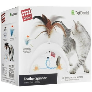 Gigwi - Juguete Interactivo Feather Spinner Gato