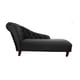 thumbnail image 1 of Chaise Izquierdo Longue Felpa Negro, 1 of 2