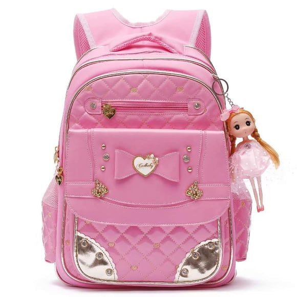 Mochila AO ALI VICTORY Impermeable para Niñas Grande A-Pink